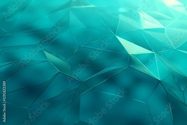 Obraz aqua flat geometric background combined with pattern parallels