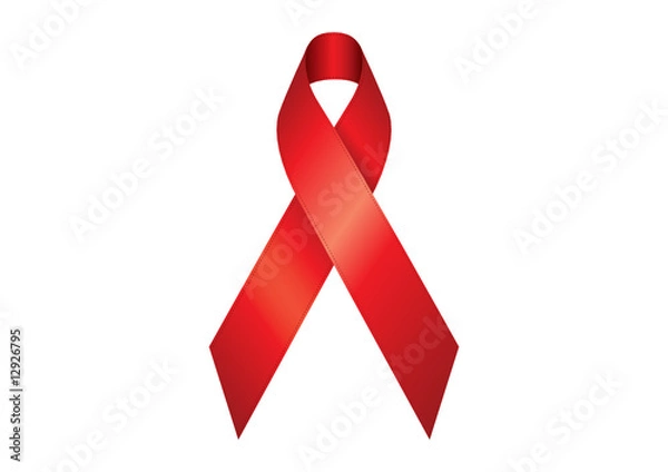 Obraz aids awareness ribbon