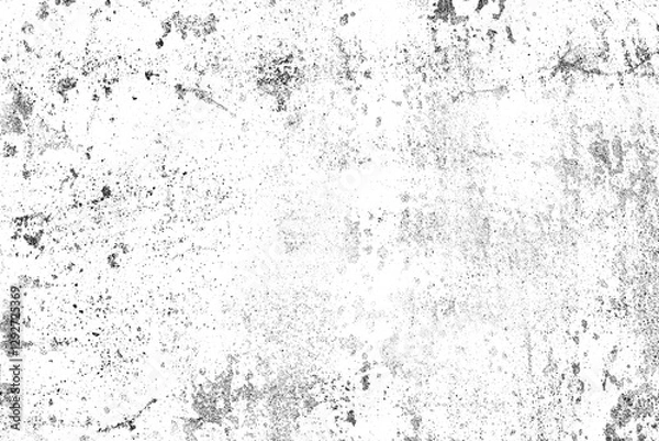 Fototapeta Abstract grunge texture effect, dust particle grain on white background. Dirt overlay or screen effect use for grunge and vintage image style.