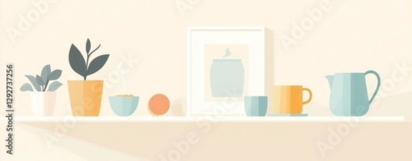 Obraz Toothbrush and toothpaste in a stylish bathroom interior with modern decor and clean design