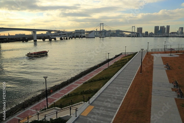Fototapeta 東京豊洲沖の風景