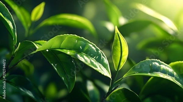 Obraz Tea and tea leaves