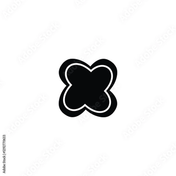 Obraz black butterfly icon