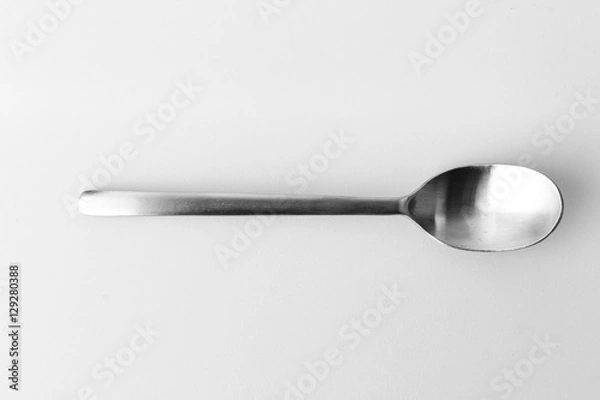 Fototapeta Spoon isolated on white background