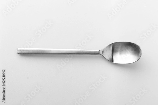 Obraz Spoon isolated on white background