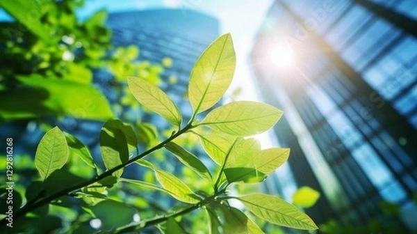 Fototapeta Corporate ESG reporting emphasizes the importance of environmental awareness in business practices.