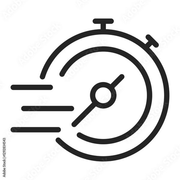 Obraz Timer Clock Line Icon