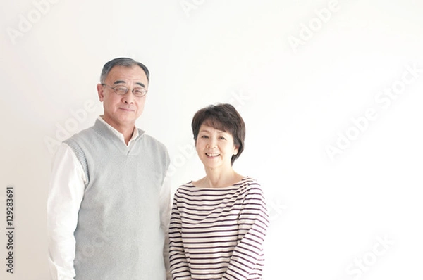 Obraz シニア夫婦のポートレート