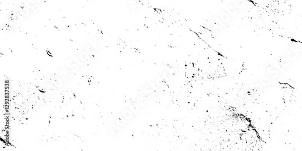 Fototapeta Grunge background of black and white scratched and stains, black scratches on white background, grunge overlay texture, distressed grunge overlay texture with scratches.