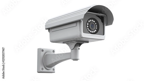 Obraz a surveillance camera mounted on a wall