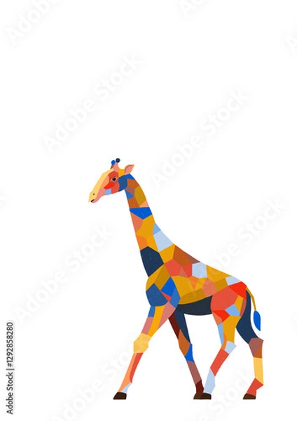 Obraz giraffe (no background)