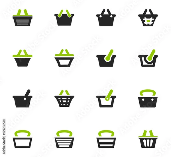 Fototapeta Shopping Bascket icons set