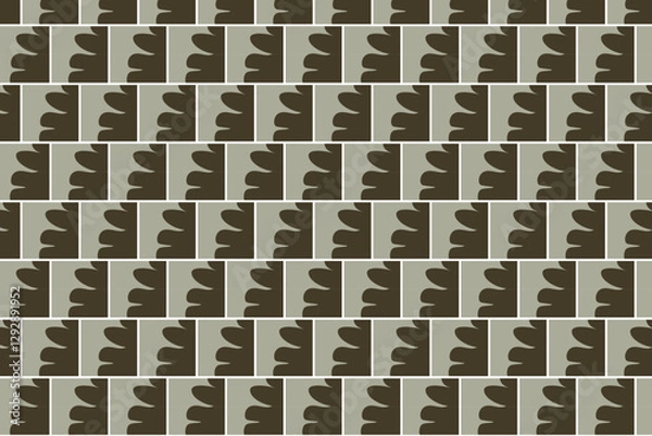 Fototapeta Abstract pattern vector, Leaves, flower, organic shapes, earth tone colors, leaf branch. Illustration design for Eco packaging, interior, cover, wall art, wallpaper, market.