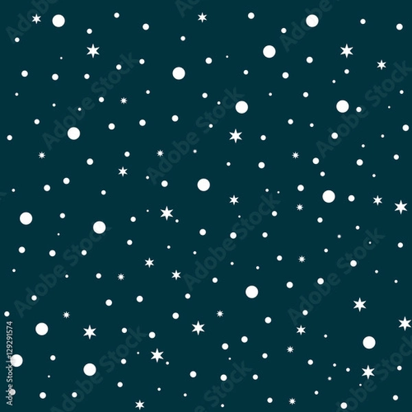 Fototapeta Falling snow pattern