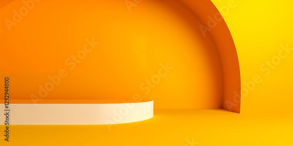 Fototapeta A vibrant orange and yellow abstract background for creative projects.