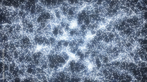 Fototapeta Abstract technology and science background futuristic network, plexus background.