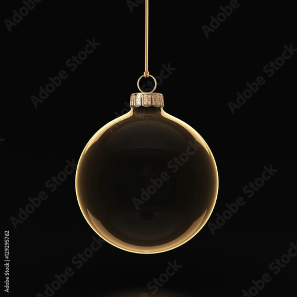 Fototapeta 3D Rendering Transparent Christmas Ball