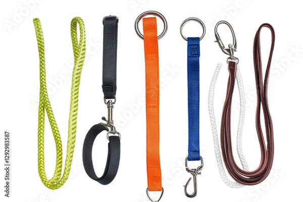 Obraz Assortment of Durable Dog Leashes and Collars