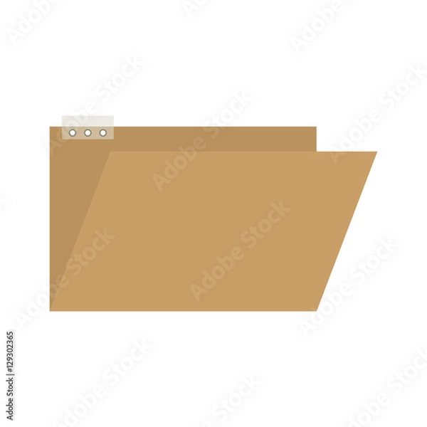 Fototapeta File icon. Folder document data archive and storage theme. Isolated design. Vector illustration