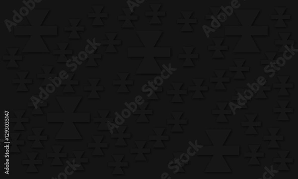 Fototapeta Pattern black with creative shape element geometric, futuristic design.