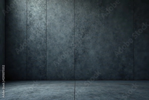 Fototapeta Dark gray concrete, seamless panorama High-resolution texture , background, anthracite