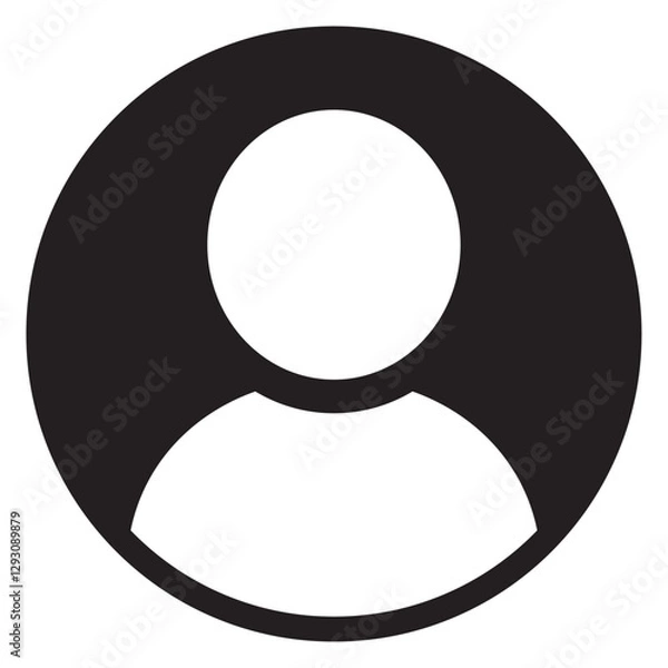 Obraz シンプルな人型アイコン　ユーザー　マーク