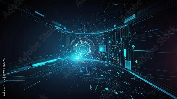 Fototapeta Creative inovative technology background