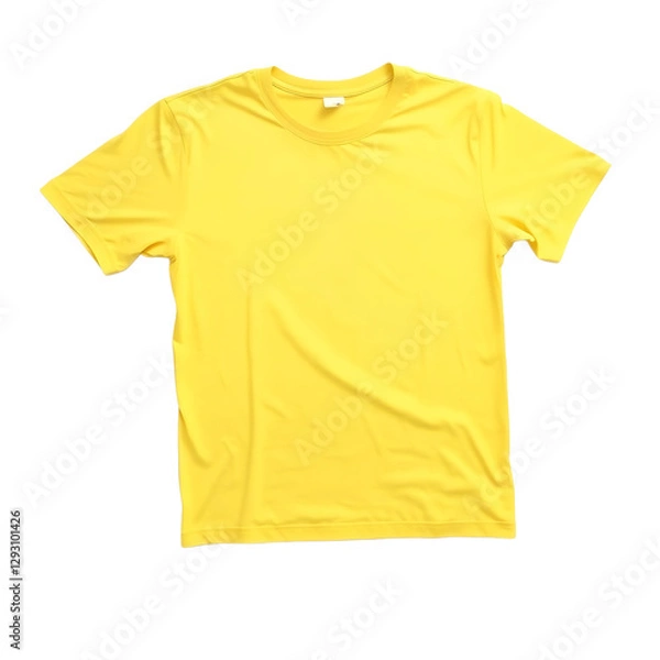 Obraz yellow t shirt lying flat