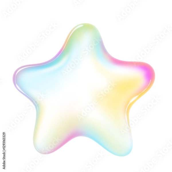 Obraz star shape soap bubble