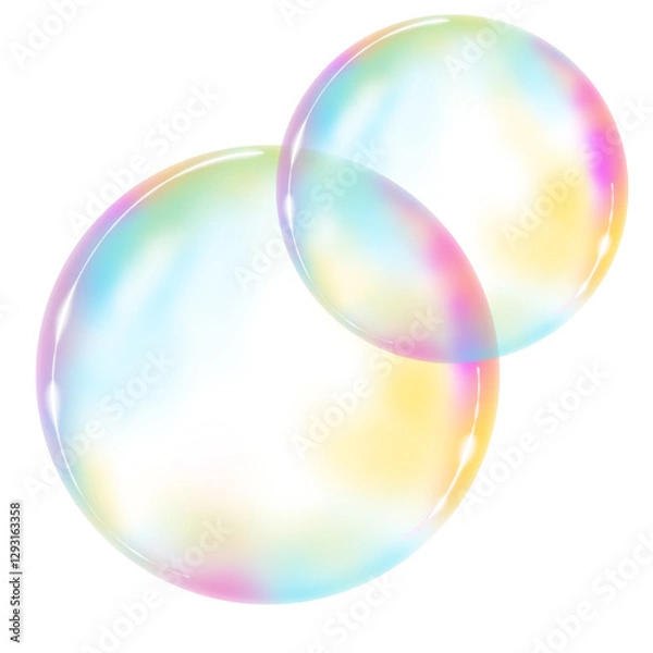 Fototapeta circle soap bubbles