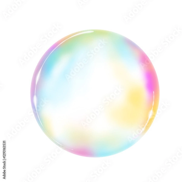 Obraz colorful soap bubble