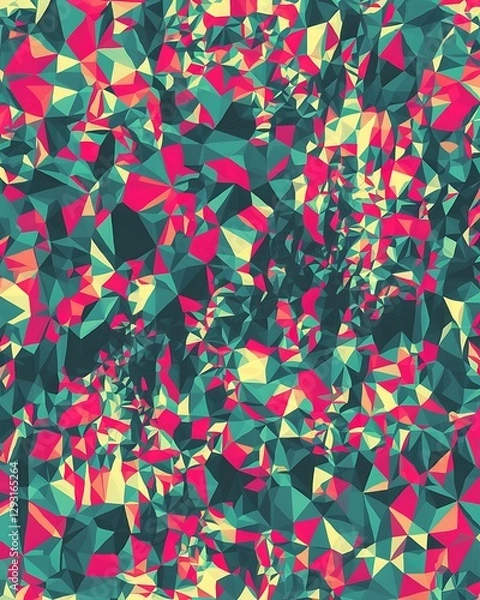 Fototapeta Abstract multicolored background with poly pattern