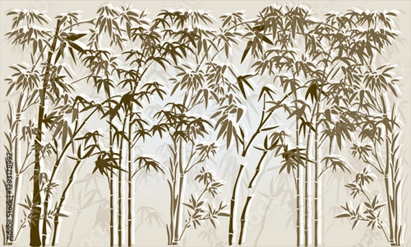 Obraz Bamboo Tree Leaves Forest long tree 