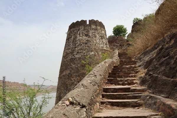 Obraz インド　ガグロン　城　