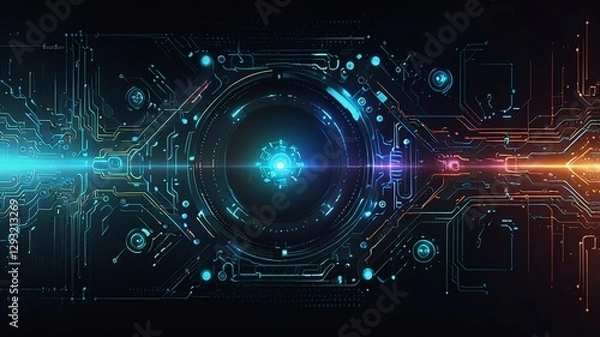 Fototapeta Creative inovative technology background