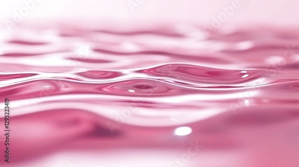 Fototapeta Soft Pink Water Surface with Gentle Waves Creating a Serene and Fluid Abstract Background for Minimalist Design