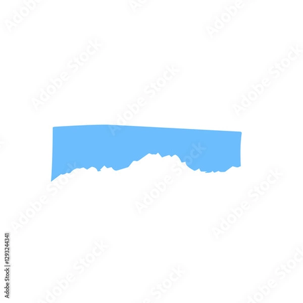 Fototapeta torn blue paper