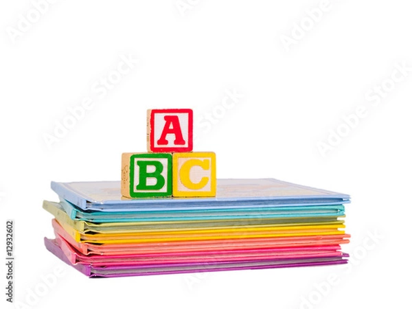 Fototapeta ABC Blocks on Children's Books