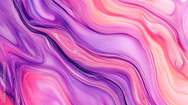 Fototapeta Colorful abstract fluid art design background.