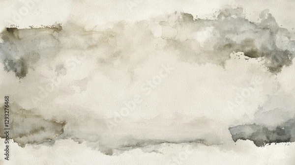 Fototapeta Soft Abstract Watercolor Background in Earthy Tones and Shades