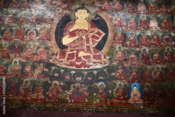 Obraz インド　ラダック　チュムレ　曼荼羅