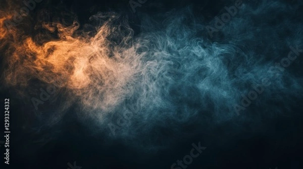 Obraz Dark background abstract texture earthy colors and smoke effect
