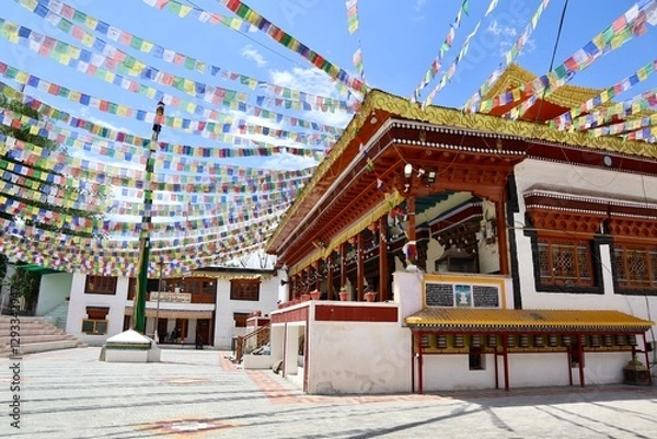 Fototapeta インド　ラダック　レーの中央ゴンパ