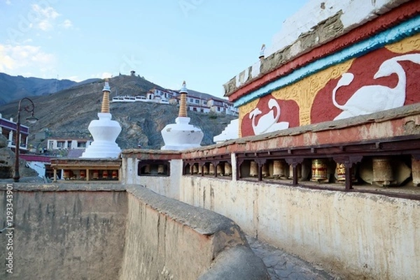 Obraz インド　ラダック　ラマユル　ゴンパ