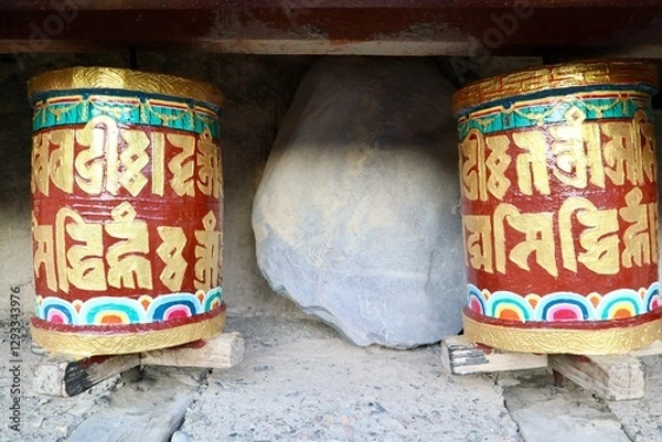 Obraz インド　ラダック　ラマユル　ゴンパ