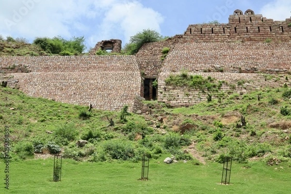 Obraz インド　ニューデリー　トゥルガーバード　公園