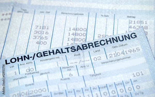 Obraz Lohn und Gehaltsabrechnung