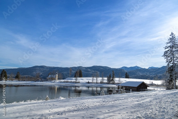 Obraz Winterliche Ruhe am  See