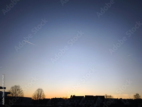 Obraz The sun has set on the horizon