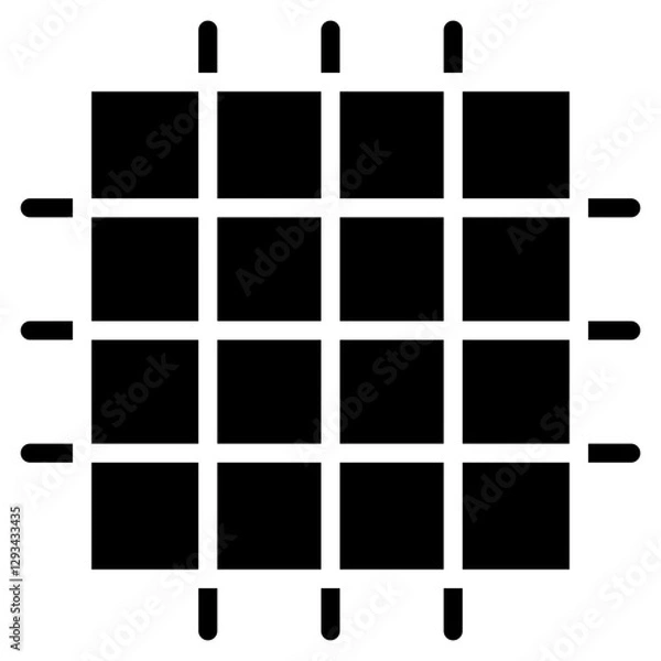 Fototapeta Grid Formation Vector Icon